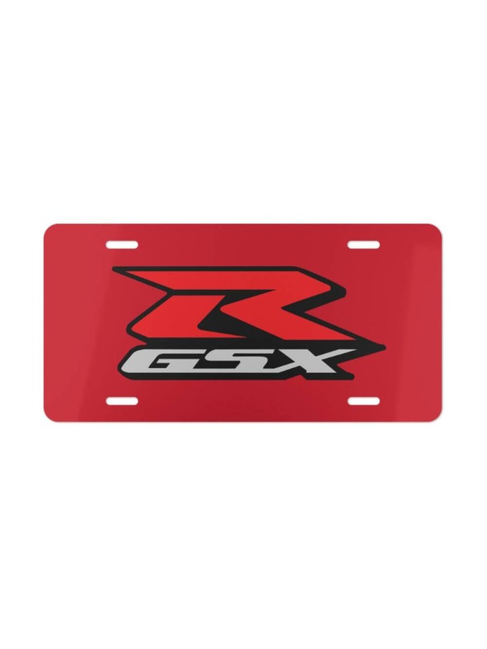 Custom GSX-R Suzuki Racing Logo Vanity Plate, Car Plate License Plate